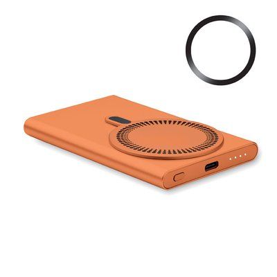 Cargador inalámbrico magnético 5000mAh Naranja