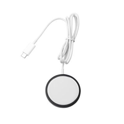 Cargador inalámbrico magnético de aluminio reciclado Negro