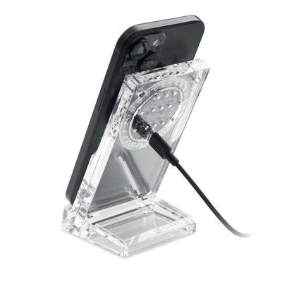 Cargador inalámbrico con soporte para teléfono