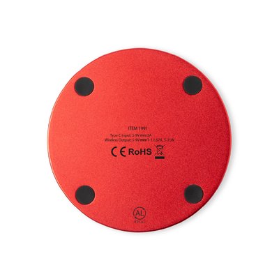 Cargador Qi 15W Aluminio Reciclado