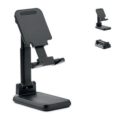 Cargador Rápido Plegable con Soporte 15W Negro