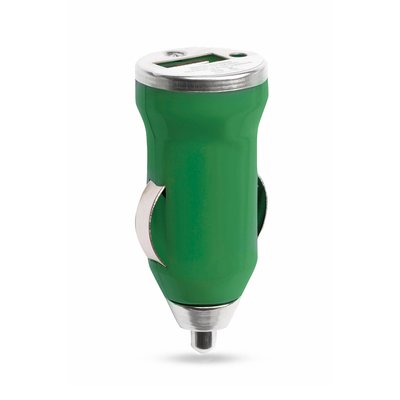 Cargador USB para coche de 1000 mAh Verde