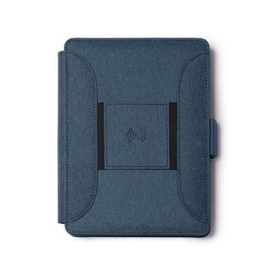 Carpeta con cargador inalámbrico Denim Vigore