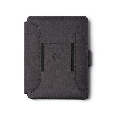 Carpeta con cargador inalámbrico Negro