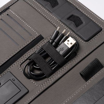 Carpeta con cargador inalámbrico