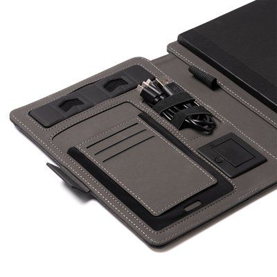 Carpeta con cargador inalámbrico