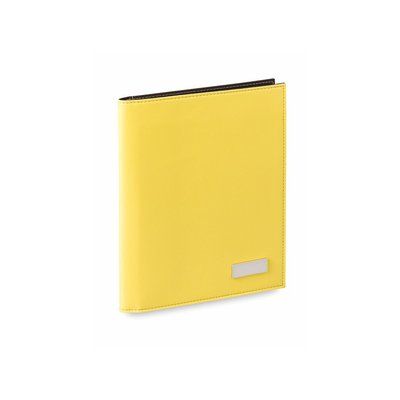 Carpeta con Bloc en Polipiel Colorida Amarillo