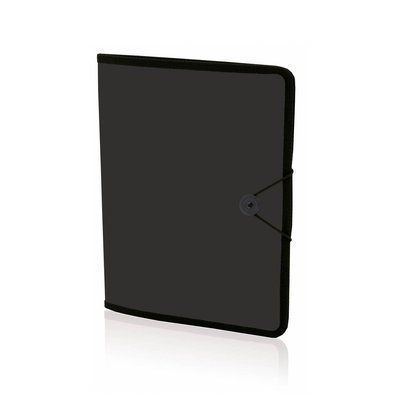Carpeta translúcida de solapa con bloc de notas Neg