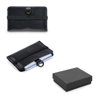 Cartera de piel con bloqueo RFID