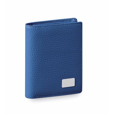 Cartera de polipiel brillante Azul