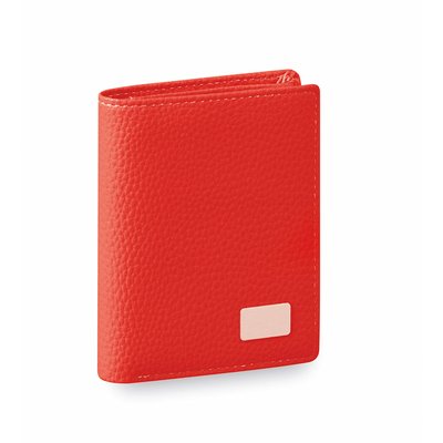 Cartera de polipiel brillante Roj