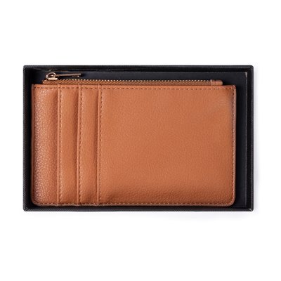 Cartera tarjetero con cremallera PU