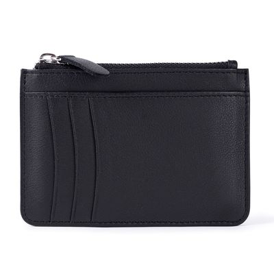 Cartera tarjetero de piel