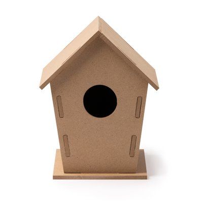 Casa para pájaros de MDF Crudo