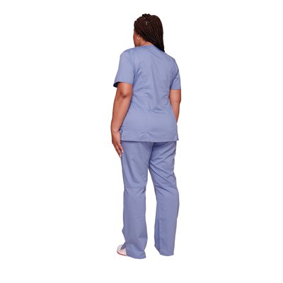 Casaca cruzada con bolsillos Ciel Blue 3Xl