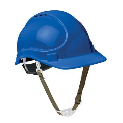 Casco para constructor en ABS Azul Royal