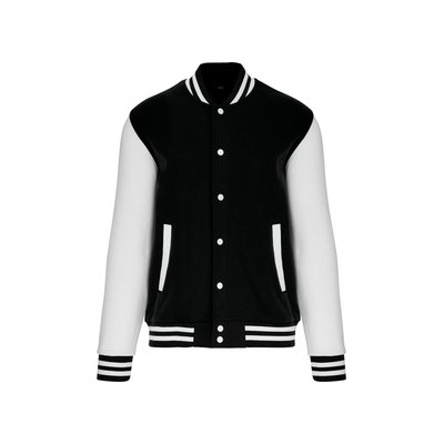 Cazadora béisbol unisex Black / White 3Xl