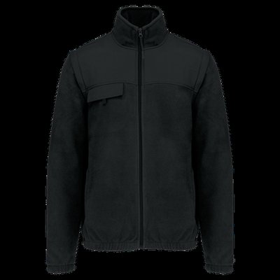 Cazadora de polar con mangas extraíbles Black Xxl