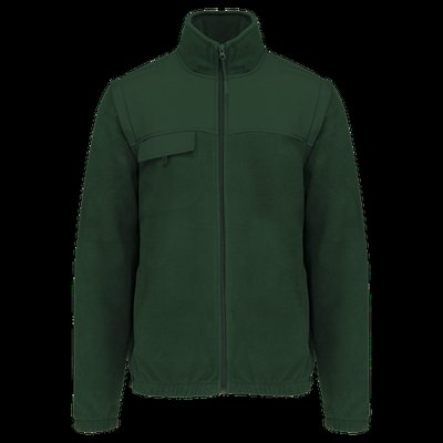 Cazadora de polar con mangas extraíbles Forest Green S