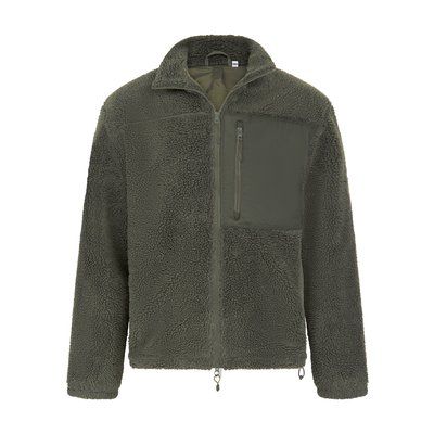 Cazadora Polar de poliester reciclado Dark Olive M