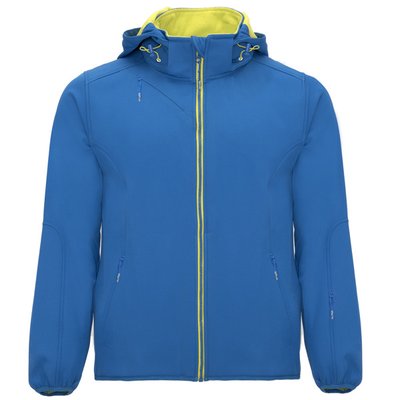 Cazadora Softshell con capucha extraíble Royal/Lima Punch 2Xl