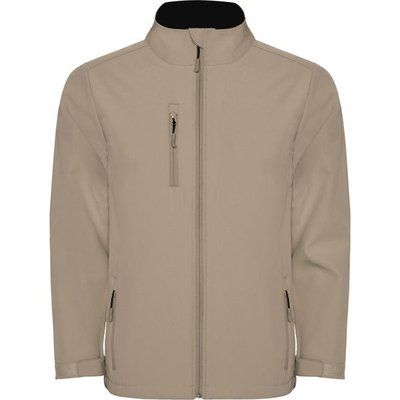 Cazadora Softshell con cremallera invertida Arena Oscuro L