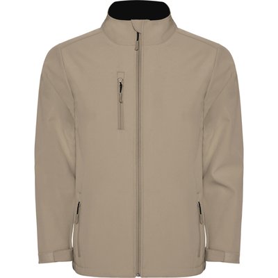 Cazadora Softshell con cremallera invertida Arena Oscuro S
