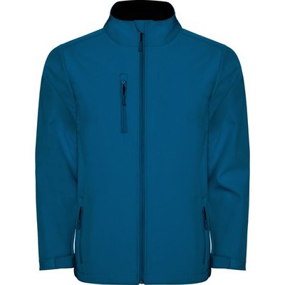 Cazadora Softshell con cremallera invertida AZUL LUZ DE LUNA XL