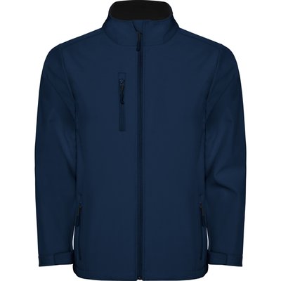 Cazadora Softshell con cremallera invertida Marino L