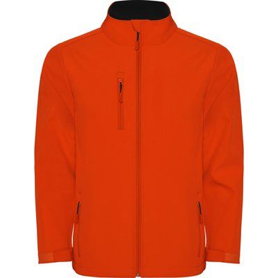 Cazadora Softshell con cremallera invertida NARANJA FUEGO XL