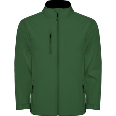 Cazadora Softshell con cremallera invertida Verde Botella Xl