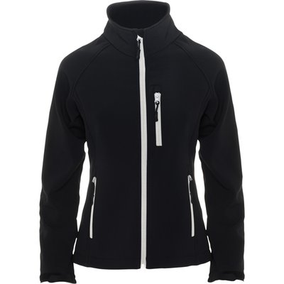 Cazadora Softshell Mujer con Cremallera Negro 3Xl