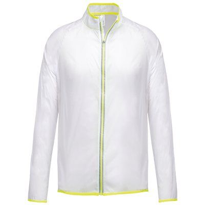 Cazadora ultraligera resistente al agua Transparent White M