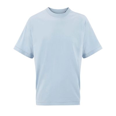 Camiseta oversize de algodón reciclado Azul Claro Xs