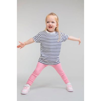 Camiseta de bebé a rayas de algodón