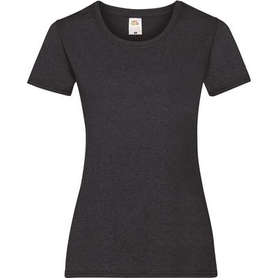 Camiseta entallada mujer 100% algodón Dark Heather Grey Xl
