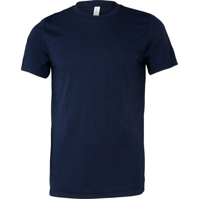 Camiseta cuello redondo manga corta Solid Navy Triblend Xs