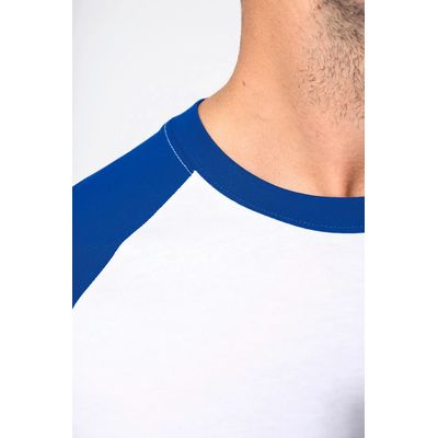 Camiseta bicolor manga corta hombre