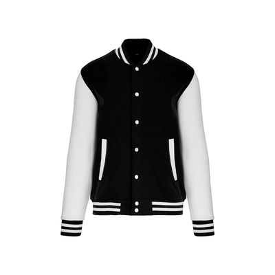 Cazadora béisbol unisex Black / White Xs