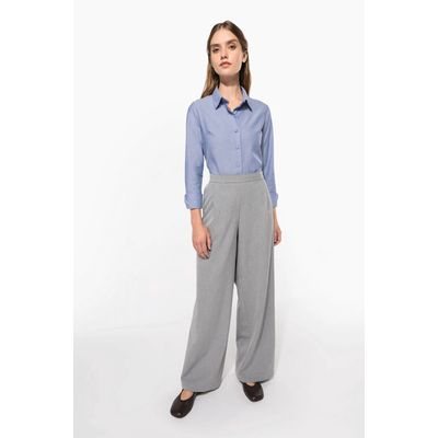 Camisa entallada mujer tejido de cuidado fácil