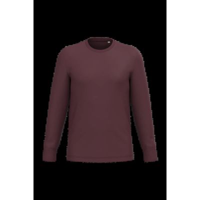 Camiseta orgánica manga larga unisex Dark Cherry L