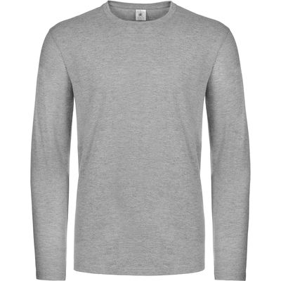 Camiseta manga larga hombre algodón Sport Grey M