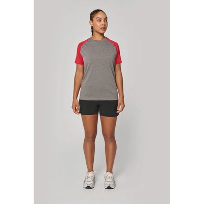 Camiseta bicolor Cuello redondo