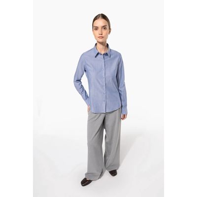 Camisa entallada mujer tejido de cuidado fácil