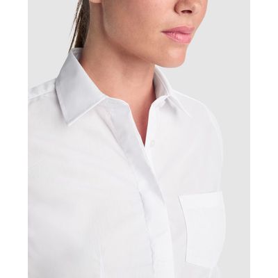 Camisa Mujer Entallada con Bolsillo