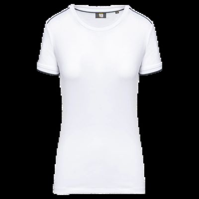 Camiseta mujer antibolitas White / Navy M