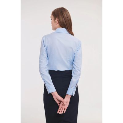 Camisa Oxford manga larga mujer