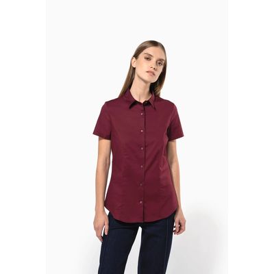 Camisa cómoda manga corta mujer