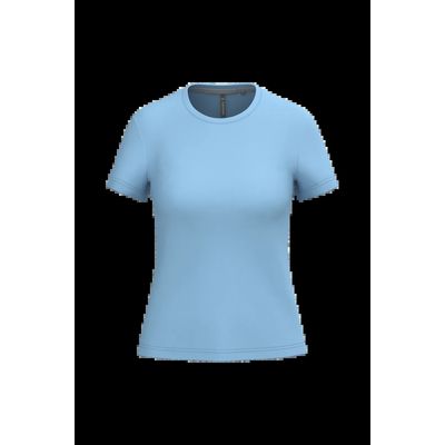 Camiseta manga corta mujer algodón Sky Blue M