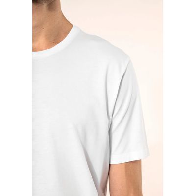 Camiseta algodón cuello redondo hombre